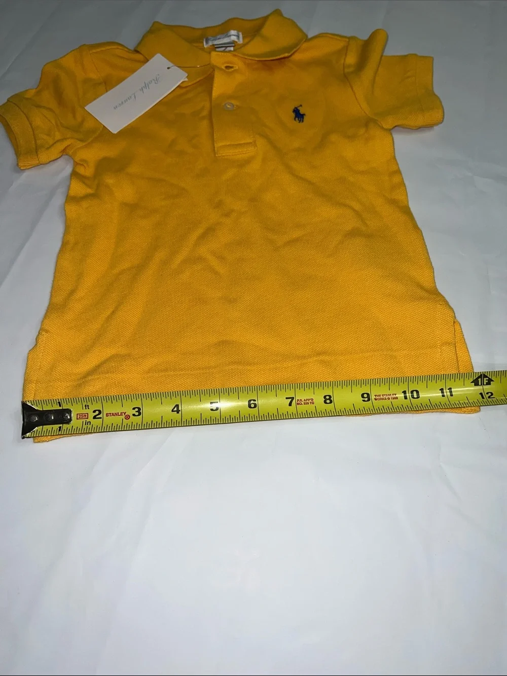 Ralph Lauren Toddler Bright Yellow and Navy Pony with Button-up
